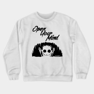 Open Your Mind Black Crewneck Sweatshirt